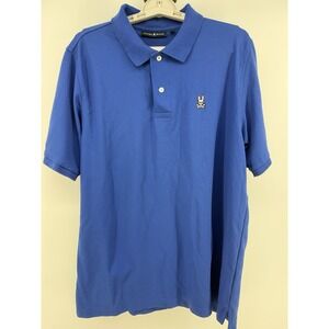 Psycho‎ Bunny Short Sleeve Polo Shirt Men's 8 Blue